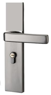 Serrure de porte intérieure, serrure de porte de chambre à coucher, style européen, poignée de porte silencieuse, ancienne serrure de porte en bois(F style copper lock body 145)