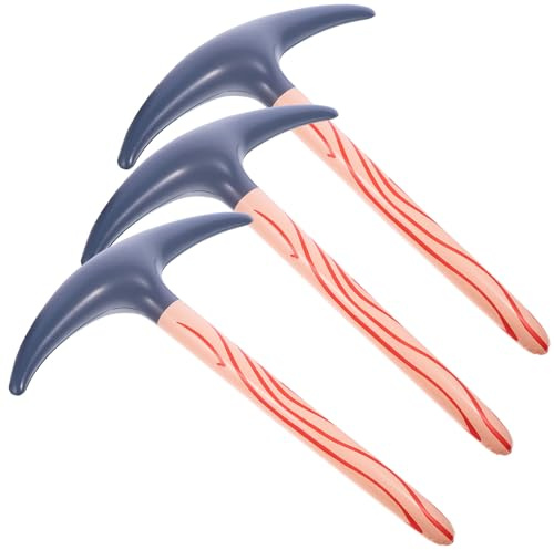 Abaodam Giocattolo Piccone Gonfiabile in PVC 3 Pezzi per Feste e Compleanni, Decorazione Gonfiabile per Halloween e Gioco all’Aperto e Indoor, Giocattoli da Piscina