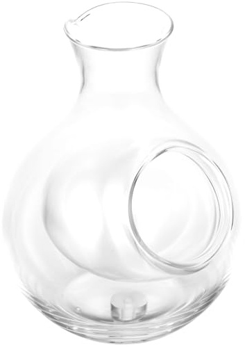 JOINPAYA Decantador de Brandy de Vidrio Estilo Japonés, Botella Licorera de Vino Helado 300 Ml, Dispensador para Bar Contenedor de Hielo, Vaso para Sake y Licor Elegante