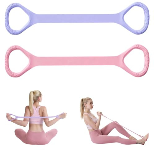 2 piezas Bandas de fitness,47cm,Bandas de resistencia, Bandas de resistencia para fitness,Banda elástica de resistencia, Bandas de ejercicio para fitness, adecuado para ejercicios de espalda y hombros