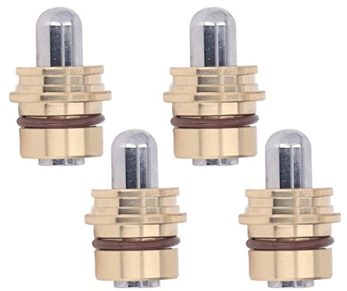 TIKATARER Testa Pulsante con Impugnatura Joystick per Escavatore 4 Pezzi, Kit di Sostituzione Asta di Spinta in Acciaio Legato in Ottone, Kit Joystick per Attrezzature Pesanti con Guarnizione in