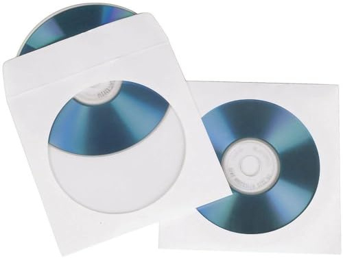 Hama CD-ROM Papierhüllen 50, Weiß, 00062671
