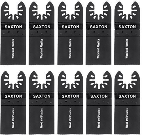 10 x 35mm Saxton Blades for Dewalt Wolf Stanley Black & Decker Worx Oscillating Multitools