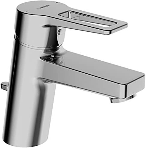 Hansa Waschtisch-Einhebelmischer HANSATWIST 09092185 mit Bügelhebel, mit Ablaufgarnitur, Auslauf 121mm verchromt