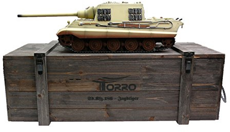 Torro 1112200784 - RC Jagdtiger IR Wüstentarn 1/16, Panzer