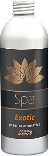 Idro Bath Fragranza Aromatica Spa Exotic Concentrata + Bicchierino Dosatore Graduato, Note di Cocco e Vaniglia, per Spa e Idromassaggio - 250 ML