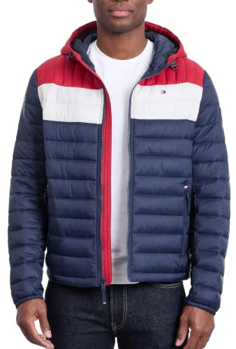 Tommy Hilfiger Herren-Steppjacke mit Kapuze