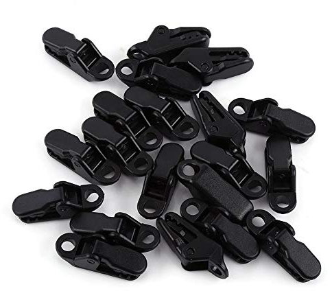 20 St¨¹cke Camping Zelt Clips Heavy Duty Winddicht Clips Snaps f¨¹r Zelt Ziehen Kleiderb¨¹Gel Reise Kits Outdoor Ausr¨¹Stung
