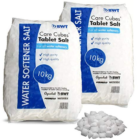 2X BWT Cure Cubes Water Softener Salt Tablets 10kg Bag - 10TAB Food Grade Salt
