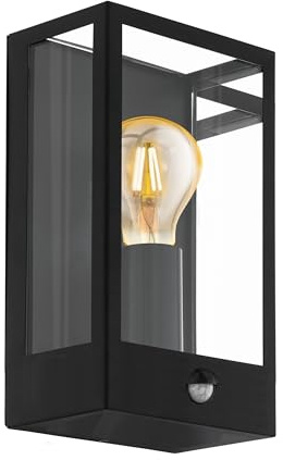 EGLO Außen Wandlampe Alamonte, 1 flammige Außenleuchte mit Bewegungsmelder