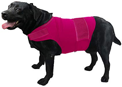 cattamao Chaqueta de alivio de la ansiedad para perro, chaleco calmante para la ansiedad del perro, chaqueta de Thunder Shirts para perros XS, S, M, L, XL, rosa