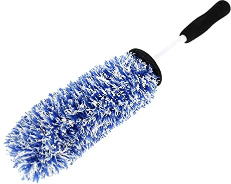 Yiida Premium Felgenbürste Alufelgen – Soft Mikrofaser Felgen Bürste Für Eine Besonders Schonende Reinigung Bis Ins Felgentiefbett – Lange Profi Auto Felgenreinigungsbü te