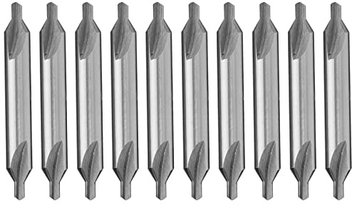 NUSHKI10 Pz/set 60 Gradi HSS Combinato Centro Trapano Svasatore Bit Tornio Tool Set 2.5mm Centro Bit Utensili A Mano