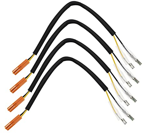 Be In Your Mind 4x Blinker Verkabelung Adapter kompatibel mit Honda Stecker Adapter Motorrad Blinker Adapter Kabel ca. 22,5 cm / 8,86 Zoll