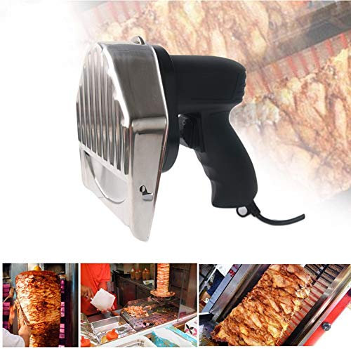 Handheld Turkish Kebab Knife Electric, 80W Electric Kebab Knife can Adjust the Thicknes Meat Slicer Machine Electric Kebab Slicer for Home Lamb Pork Chicken