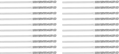 40 Pièces Séries 1mm/0.04 Pouces Diamant Forets Hélicoïdaux En Acier Haute Vitesse HSS pour Verre Coquillages Carreaux de Pierre