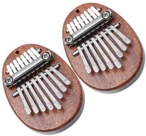 COSMEVIVI 2stücke Mini Kalimba Finger Piano Aus Tasten Tragbares Daumenklavier Für Anfänger Und Handgefertigtes Musikinstrument Mit Klangqualität Für Musikliebhaber