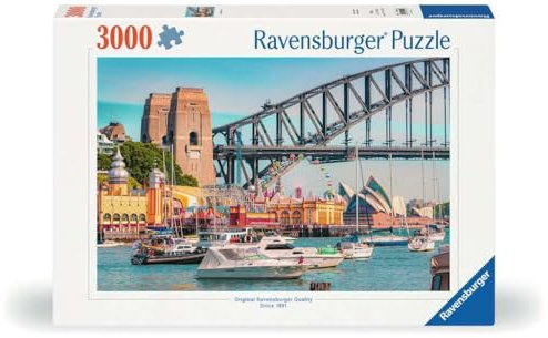 Ravensburger Puzzle Geheimes Sydney - 3000 Teile Puzzle für Erwachsene | 3000 Teile Puzzle, Erwachsenenpuzzle, Geschenk für Frauen und Männer