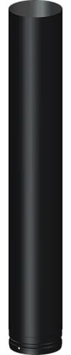 5 inch x 1000 mm Stove Flue Pipe for multifuel & Wood stoves. Matt Black.Simple Push fit to Make Longer Lengths or add Bends. Parcelforce 24 hr delivery