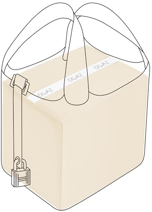DGAZ Satin Handtaschenformer für Picotin 22, Taschenstütze, Craie | Luxuriöser Satinbezug, Hochwertiger Memory-Schaum, Elegante Formstabilität