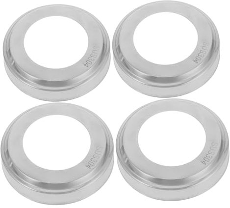 Happyyami 4 Stück Edelstahl Poolleiter Abdeckungen Rosetten Für 51mm Rundrohre Pool Handlauf Deckflansch Für Eingelassene Pools Korrosionsbeständig Ersatzteile Für Schwimmbadgeländer