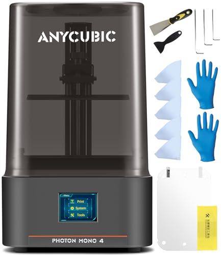 ANYCUBIC Photon Mono 4 10K Resin 3D Printer, 6.04''x3.42''x6.49''