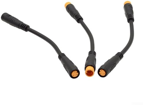 Homefurnishmall 2PCS E-Bike Thumb Throttle Cable, 3 Pin Sensor Thumb Throttle Extension Cable, Ebike Connector Cable Wire For Electric Bike Conversion Kit(Female)