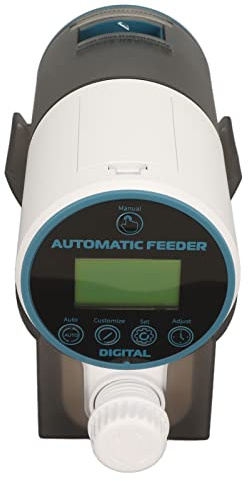 Automatischer Fischfuttermittel, 200 Ml Intelligentes Aquarium -Lebensmittelspender Fischfutter Urlaub Feeder Auto Fish Feeder Melhoargable Timer Fischfuttermittel für Aquarium, Fischtank, 3,0x3,9 X