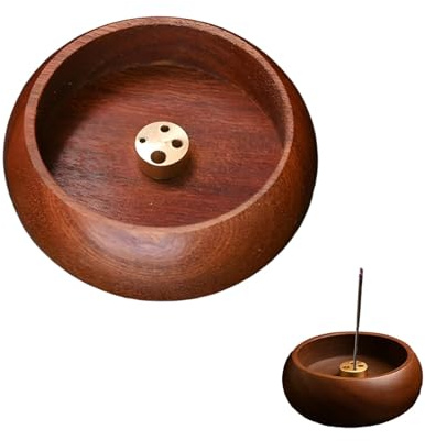 Incense Holder, 1 Pcs Incense Sticks Holder, with Ash Catcher, Aromatic Incense Holders for Sticks, Home Décor, Office, Club, 5 cm Diameter, 2.3 cm Height, CIncense Holder