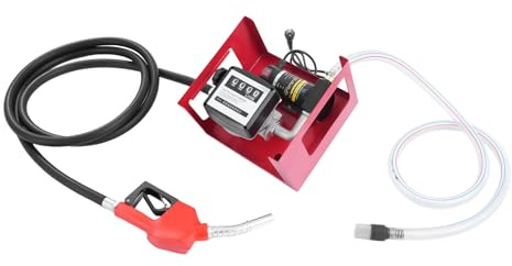 Dieselpumpe 230V, Selbstansaugende Ölpumpe mit Schläuchen und Zapfpistole, 50L/Min Professionelle Selbstansaugend Kraftstoffpumpe