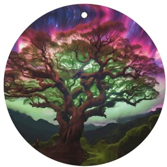 Phayah 6 Pz Deodoranti Auto Appeso Albero Etereo Modello Lavanda Profumo Compresse di Lunga Durata Profumo Profumato Carta Rotonda