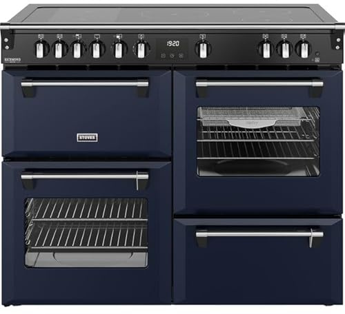 Stoves Richmond Deluxe 110Ei RTY 110cm wide Electric Range Cooker with Induction Hob - Midnight Blue - A Rated