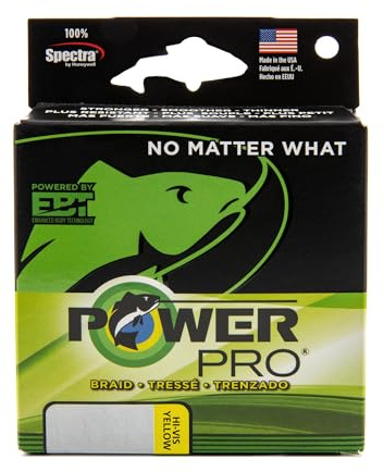 PowerPro Spectra Hi-Vis gelbe geflochtene Schnur