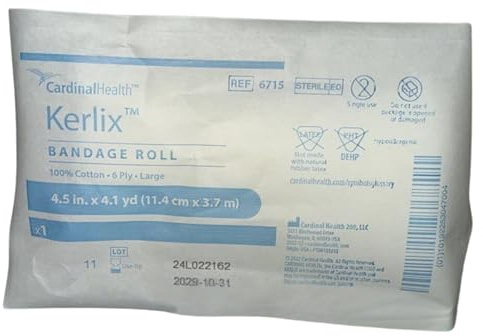 Kerlix AMD-Antimicrobial Gauze Dressing Bandage Roll, 4.5X4.1 Yards Sterile, 1 ea