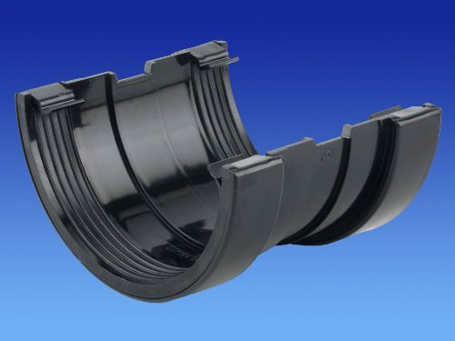 5T509 OSMA Superline Gutter Joining Bracket Union BLACK by OSMA