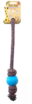 BecoThings Spielball mit Seil, 30 cm, blau