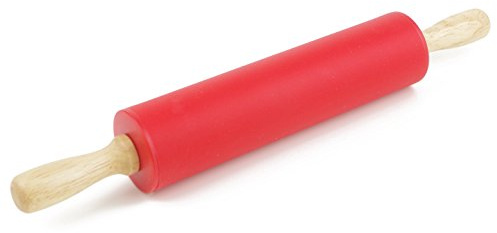 Remeel Silicone Rolling Pin for Baking Non-stick Rolling Pin Dough Roller Wooden Handle Kitchen Accessories Pastry Roller