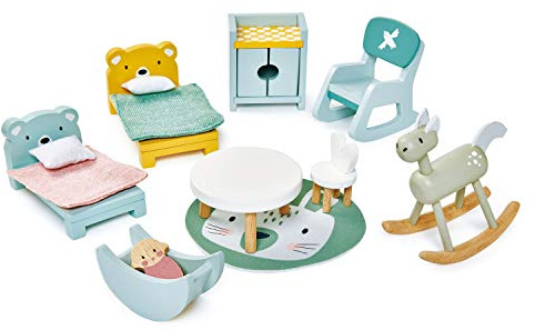 Tender Leaf Toys Kinderzimmer (Material Holz, Kinderspielzeug, fördert die Feinmotorik, Bunt) 7508155