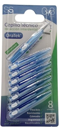 Oratek Interdentalbürste, einziehbar, 0,8 mm, 8 Stück 1er Pack (1 x 200 g)