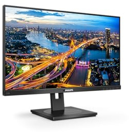 Philips 275B1-27 Zoll QHD Monitor, höhenverstellbar (2560x1400, 75 Hz, DVI, HDMI, DisplayPort, USB Hub) schwarz