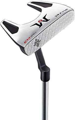 MAZEL GS3 Golf Putter for Men Right Handed 34 Inch, Premium Mallet Putter CNC Milled Face, Putter Headcover Included (Black+Blue Grip)