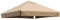 Surakey Toit de Rechange pour Pavillon de Jardin, Toile de Tonnelle 3x3m, Polyester Haute Densité Carré Imperméable Anti-UV Housse de Protection pour Tonnelle De Jardin, Un Couche, Kaki