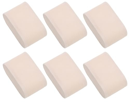 uxcell 6Pcs Bracelet Watch Pillow Flannelette Jewelry Display Pillows for Watch Box Bangle Cushions Display Storage (2.87 x 1.73 x 1.34, Beige)