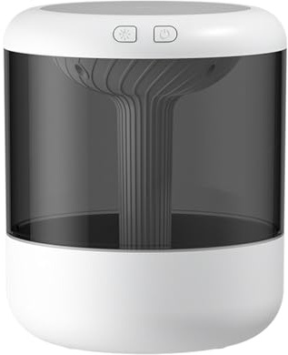 Humidificateur Dair Bebe Humidificateur à LumièRe Led à Changement De Couleur, Humidificateurs, Bureau Chambre Chambre De BéBé Humidificateur Terrarium,White