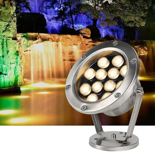 Foco De Piscina - Lámpara LED De Iluminación Subacuática, Luz Subacuática Para Piscina De 12VLED, Luz De Estanque Giratoria Impermeable IP68 Para Jardín, Estanques, Foco De Paisaje De Fiesta ( Color :