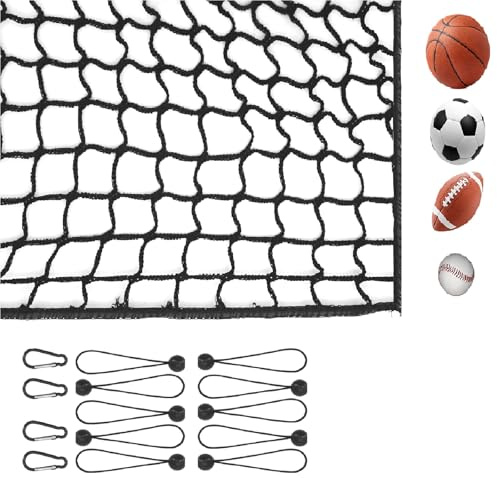 Golf Hitting Practice Net, Heavy Duty Golf Ball Hitting Net, Golf Chipping Net, Indoor Outdoor Portable Barrier Baseball Football Backstop Net, Golf Driving Net for Backyard, Garden, 10ft x10ft