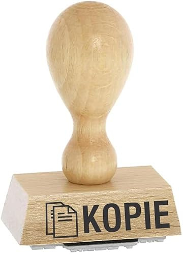 Office-Stempel/Lagertext – KOPIE - von Kaufhaus2010 Buchenholzstempel – Lagertextstempel zur Kennzeichnung von Rechnungen und anderen Dokumenten 4 cm lang