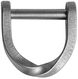 YHZNAGEM Titanium D-Shape Key Ring, D-Rings with Screw Shackle, D-Shape Keychain Heavy Duty Strong Titanium D Rings Key Ring for Car, Home (Silver)