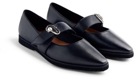 Gioseppo Bailarina de Piel Modelo ARVESON Color Negro, Talla 41