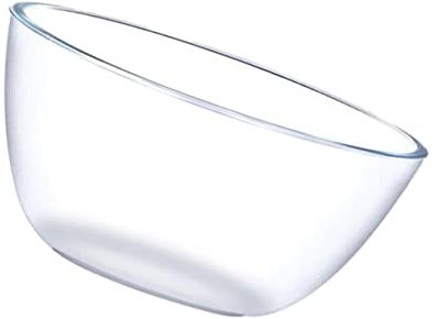Cabilock Ensaladera Versátil De 4500 Ml De Vidrio para Servir Frutas De Borosilicato con Un Diseño Sencillo Y Elegante.